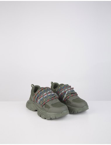 FW23-24 Sneakers con lacci multicolor "Aguzzo"